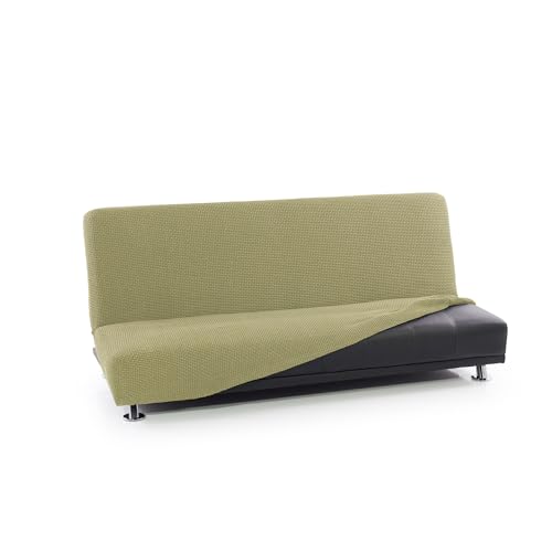 FAVERTI Sofabezug Click Clack 3-Sitzer von 160 bis 200 cm | Modell Novele | Pistazie | Super elastischer Bezug ideal für jedes Sofa Bett | Qualitätsschutz Jacquard Touch Baumwolle von FAVERTI