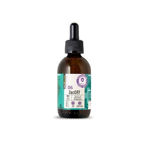 FAVLY – ZecOFF Zeckenschutz flüssig für Hunde 50ml – pflanzlich basiertes allergikerfreundliches Spot-On Zeckenmittel mit Saltidin, Eukalyptus & Neemöl – gegen Parasiten ohne Nervengifte von FAVLY Petfood