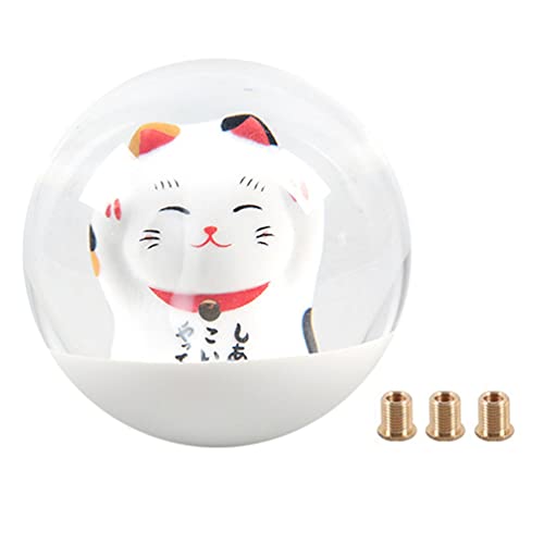 FAVOMOTO 1 Satz Kopf Des Schalthebels Katze Auto Dekorationen Katze Knob Schaltknauf Handgesteuertes Auto Adapter Griffe Abdeckung Cartoon Knob Fräulein Universal- Knopfabdeckung Kupfer von FAVOMOTO