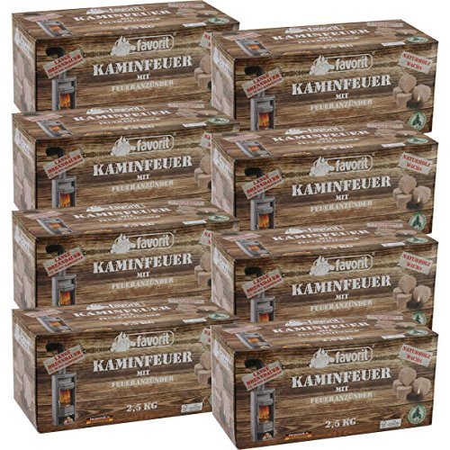 Kaminfeuer Jumbo Anzünder Favorit 20 kg Kaminanzünder Grillanzünder Ofenanzünder von Favorit