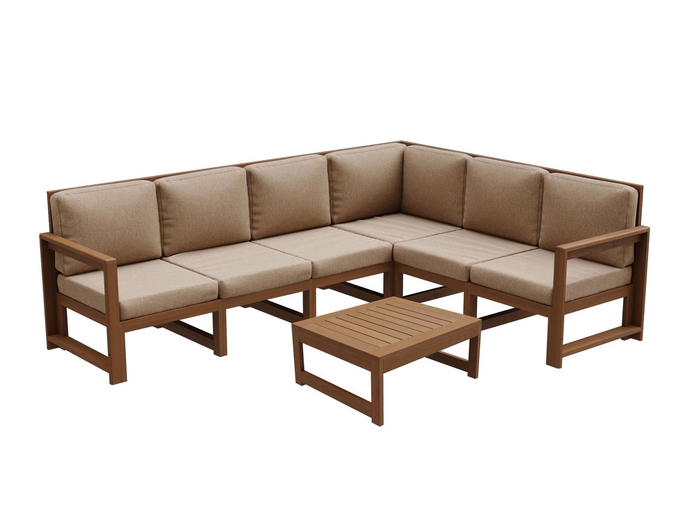 FAVRE Gartenlounge-Set Chill 6 Sofa, 6 Personen Set inklusive Couchtisch Tisch Gartenmöbel, (Set) von FAVRE