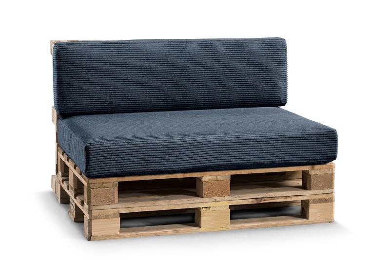 FAVRE Palettenkissen CosyRib Ribcord Garten Set PFLA(Sitzkissen 120x80+Rückenlehne 120x40), Kissen von FAVRE