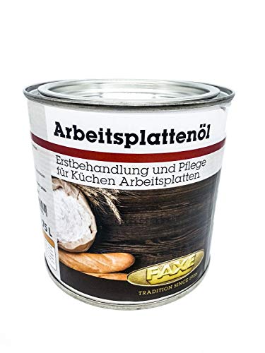 Faxe | Arbeitsplattenöl 0,75 Liter | schützt und pflegt Arbeitsplatten und Tische aus Holz Farbe Schwarz von FAXE