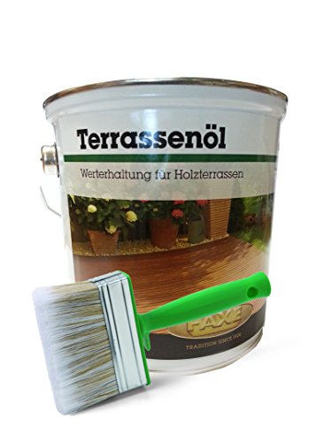 Faxe | Terrassenöl | Aktions-Set inkl. Ölpinsel Farbe Bangkirai Faxe | Terrassenöl | Aktions-Set inkl. Ölpinsel Farbe Bangkirai von FAXE