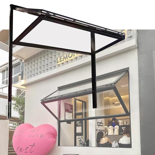 Faltbares Fenster Für Die Küche,Aluminium-Fenster für Mobilheime, Verpflegung Fenster Für Food Trucks, Kommerzielles Wetterfestes Maßgefertigte(70x100cm/27.6x39.4in) von FAXJRU