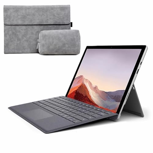 FAYGAOAI Schutzhülle mit Tastatur für Surface Go 4/Go 3/Go 2 /Go 1, Hintergrundbeleuchtung 7 Farben, kabellose magnetische Tastatur mit Ständer für S Pen, Grau von FAYGAOAI