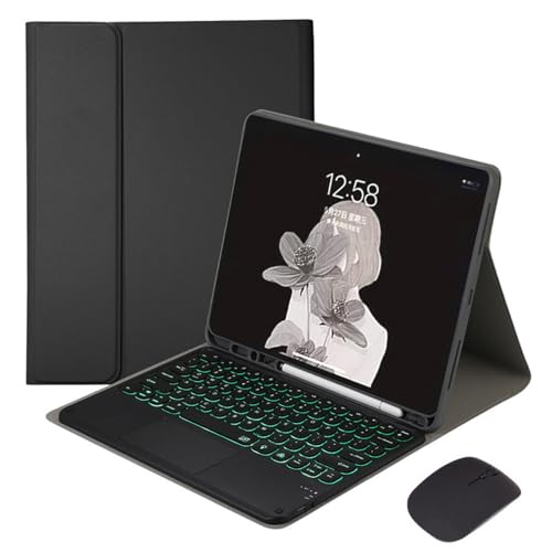 FAYGAOAI Tastaturhülle für Samsung Galaxy Tab S8 Ultra 14,6 Zoll 2022 (SM-X900/X906), 7 Farben Hintergrundbeleuchtung, Smart-Trackpad, magnetische, abnehmbare kabellose Tastatur mit S-Stifthalter von FAYGAOAI