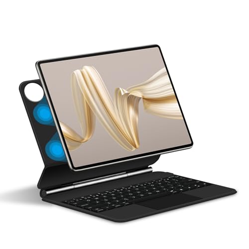 Tastaturhülle für Huawei MatePad Pro 12,2 Zoll (2024), schwimmende Halterung, bunte Tastatur mit Hintergrundbeleuchtung, Multi-Touchpad von FAYGAOAI