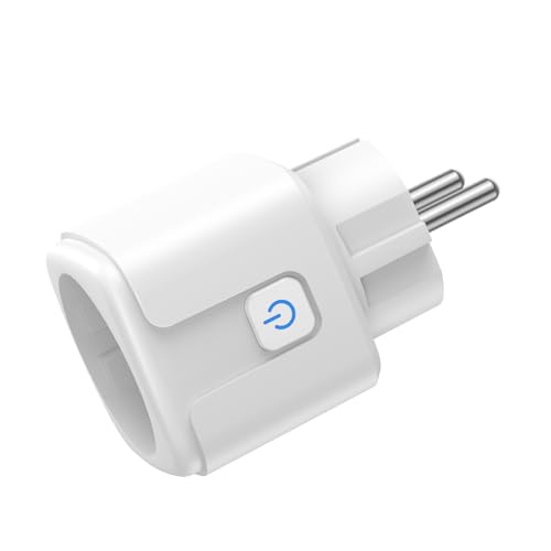 Intelligente WLAN-Steckdose,16 A 3680W, Smart Plug kompatibel mit Alexa und Google Home,Energieüberwachung | App Fernbedienung | Sprachsteuerung | Timer (weiß) von FAYIBUY