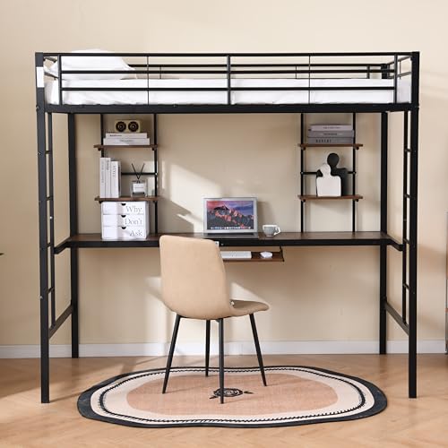FAYICIC Metallisches Bett 190×90cm Intelligente Lösung für Studentenwohnheime Kleinstwohnungen, sicherheitsvoll, multifunktionell raumeffizient Designed für Moderne Lebensräume von FAYICIC