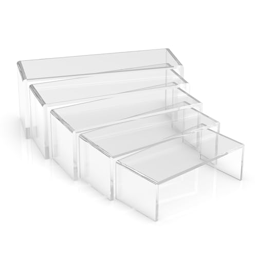 FAZMoss 5 Größen acryl display ständer Riser Stand U-Förmiger Schmuck Display Halter Für Schmuck Display Store Fixture Tischdekoration (5 Größen A) von FAZMoss