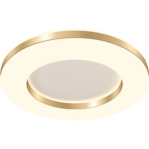 FAZRPIP 1,7-Zoll-Low-Profile-LED-Deckenleuchte, runde Metallleuchte, 3000K-6000K 12W/19W, ultradünne Deckenlampen, Oberflächenmontageleuchte für Eingangsbereich, Küche, Schlafzimmer von FAZRPIP