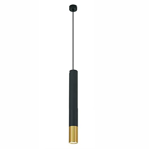 FAZRPIP COB LED Moderne Pendelleuchte Aluminium Metall Hängende Deckenleuchte Schwarzes Finish Moderner Kronleuchter Einstellbare Schnur Bauernhauslampe von FAZRPIP