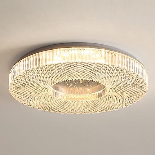 FAZRPIP Dimmbare LED-Unterputz-Deckenleuchte, 3000 K–6000 K, wählbar, moderne, runde, deckennahe Beleuchtungskörper, minimalistische Deckenleuchte für Schlafzimmer, Küche, Flur, Waschküche von FAZRPIP