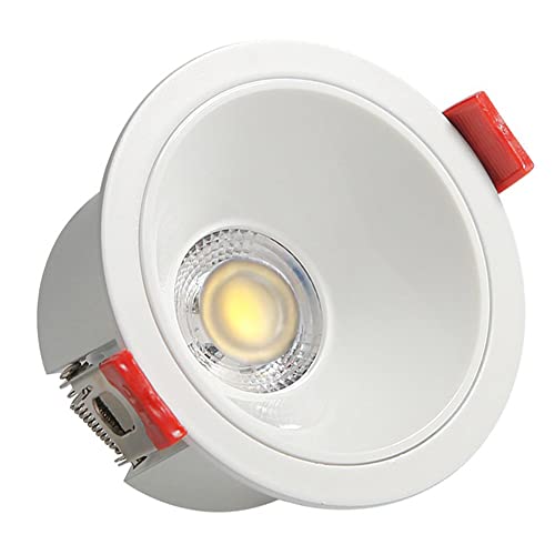 FAZRPIP LED-Einbau-Downlight-Deckenleuchte, 5 W, 7 W, 10 W, 12 W-Spotlight Rundes integriertes Downlight, Augapfel-Nachrüst-Spotlight COB-Richtungs-Deckeneinbauleuchte von FAZRPIP