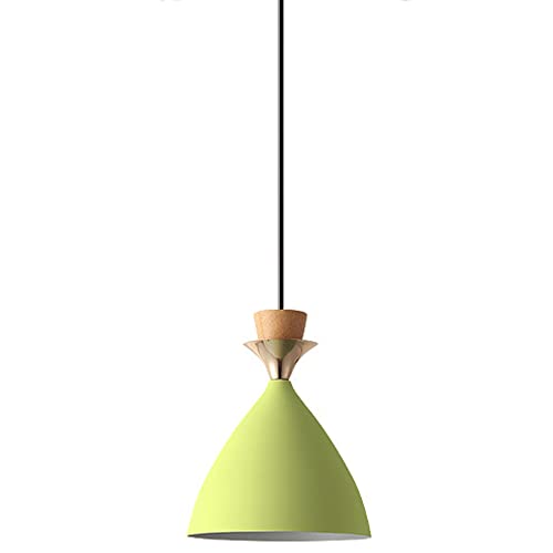 FAZRPIP Macaron Farbe Metall Pendelleuchte 1 Licht Kreative Aluminium Moderner Kronleuchter Für Balkon Wohnzimmer Einzelkopf Hängelampe Einstellbare Hängelampe von FAZRPIP