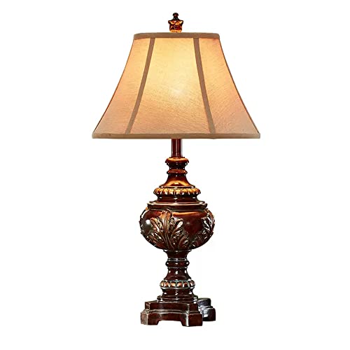 FAZRPIP Tischlampe Moderne Einfache Studie Kreative Schreibtischlampe Europäisches Wohnzimmer Schlafzimmer Nachttischlampe Dekorative Schreibtischlampe Vintage Retro Nachttischlampe von FAZRPIP