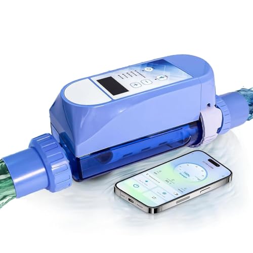 Smart Salzwasserpool Chlorinator System, Salzwasser Chlorgenerator mit intelligenter App Fernbedienung von bis zu 22.000 Gallonen, für Pool Whirlpool Spa 85M³/20g/h von FAcoLL
