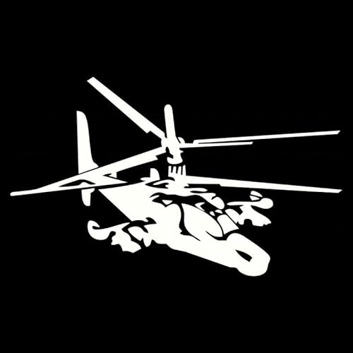 FAiruo Verschiedene Größen Autoaufkleber Hubschrauber Ka-50 Aufkleber Wasserdichte Aufkleber Auf Heckstoßstange Fenster Vinyl Aufkleber (Farbe: F, Größe: 25x15 cm) von FAiruo