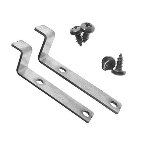 0,99€/Stück Fliegengitter Montagewinkel Einhängewinkel Halter Halterung - Ersatzteil + Zubehör - Einhängefeder als Befestigung in Edelstahl Insektenschutz für Fliegenfenster (17mm, 2x Kurz) von FB Factory