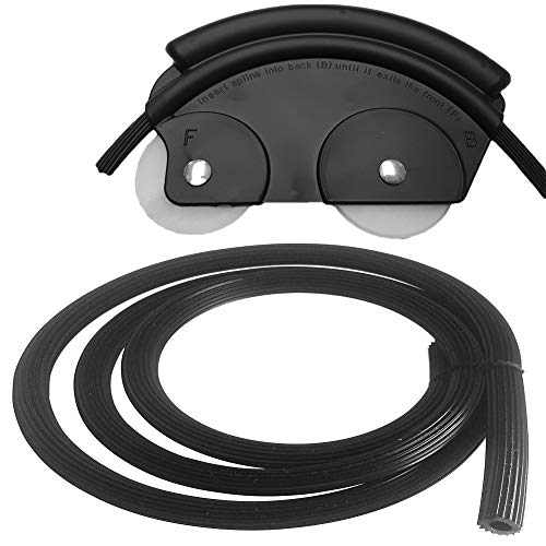 10 Meter 6.2mm Kederschnur für Fliegennetz Mückennetz in Schwarz mit Kedermaus Einzieher von FB Factory