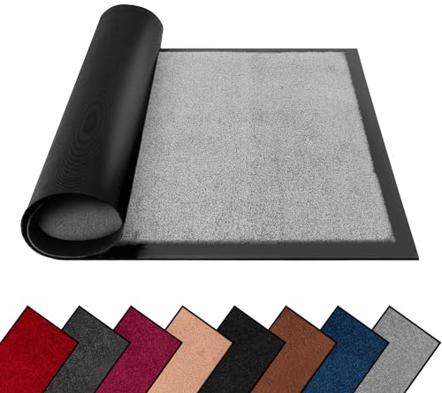 FB FunkyBuys Schmutzfangmatte – Gummimatten waschbar, leicht, Küchenmatte, strapazierfähig,Bodenmatten, 60 cm x 80 cm, Hellgrau FB FunkyBuys Schmutzfangmatte – Gummimatten waschbar, leicht, Küchenmatte, strapazierfähig,Bodenmatten, 60 cm x 80 cm, Hellgrau von FB FunkyBuys