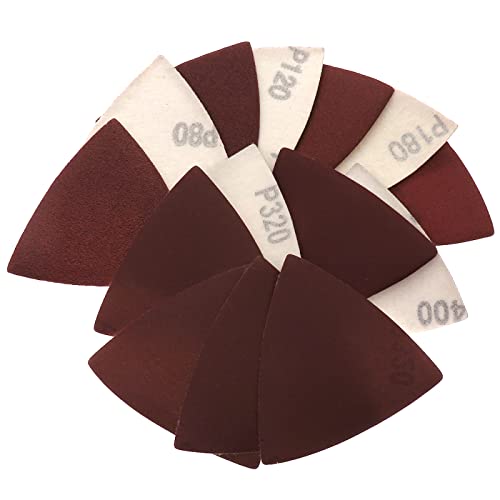 Dreiecks-Schleifblätter, Dreiecks-Schleifpads 20 Stück Schleifblätter 80 x 80 x 80 mm, dreieckig, rot, Schleifpapier mit Klettverschluss, Körnung 80 bis 400, Schleifscheibe for Schleifen von Holz(180) Dreiecks-Schleifblätter, Dreiecks-Schleifpads 20 Stück Schleifblätter 80 x 80 x 80 mm, dreieckig, rot, Schleifpapier mit Klettverschluss, Körnung 80 bis 400, Schleifscheibe for Schleifen von Holz(180) von FBANULPEX