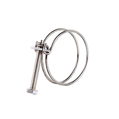 Edelstahl Kabelbinder, Hochfeste Zweiader-Schlauchklemmen verstellbar, Rohrklemmen (2832mm X 2.0) von FBANULPEX
