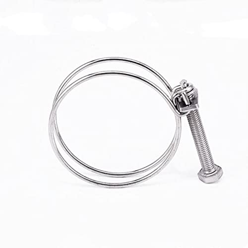 Edelstahl-Schlauchschellen, Schlauchanschlüsse, Doppeldraht-Schlauchklemme aus rostfreiem Stahl(1316mm) von FBANULPEX