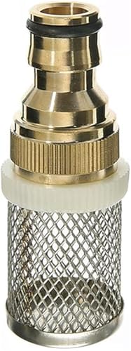 FBANULPEX Bewässerungsfilter, Edelstahlgewebefilter, Hochleistungs-Wasserpumpenfilter for Hochdruckreiniger – 16-mm-Schlauch, Messingsieb von FBANULPEX