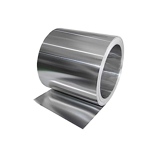 FBANULPEX Edelstahl-Folienrolle, Blech-Folie Edelstahlblechfolie, Plattenblechfolie, Aluminiumstreifen – AL-Folie, dünnes Blech for Labor-Metallmaterialplatten, Länge von FBANULPEX
