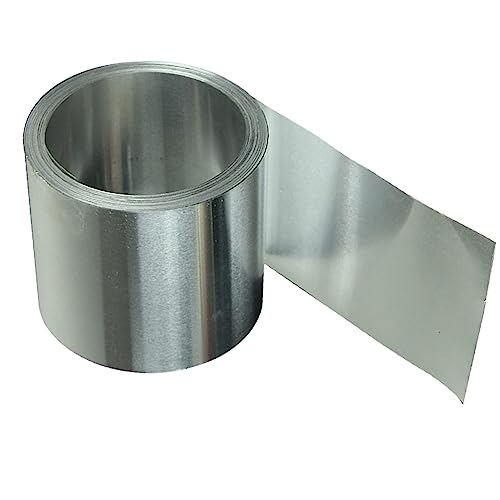 FBANULPEX Edelstahl-Folienrolle, Blech-Folie Edelstahlblechfolie, Plattenblechfolie, Aluminiumstreifen – AL-Folie, dünnes Blech for Labor-Metallmaterialplatten, Länge von FBANULPEX
