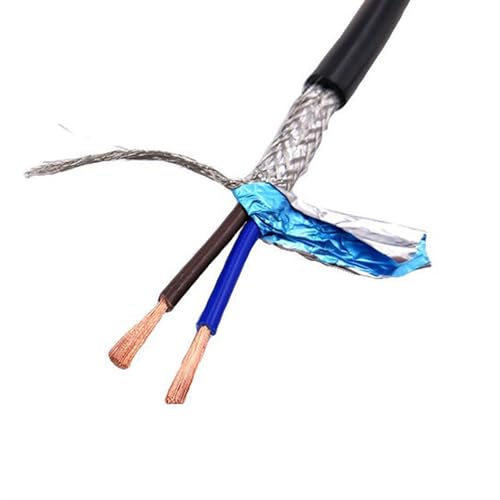 Verzinnter Kupferdraht, Erweiterung Elektrokabel 26AWG UL2464 Signalkabel 5 Meter 24AWG reines Kupfer Steuerkabel 22AWG geschirmter Draht(2 Core 22awg 5Meter) von FBANULPEX