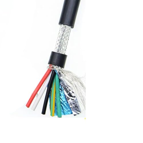 Verzinnter Kupferdraht, Erweiterung Elektrokabel 26AWG UL2464 Signalkabel 5 Meter 24AWG reines Kupfer Steuerkabel 22AWG geschirmter Draht(5 Core 26awg 5Meter) von FBANULPEX
