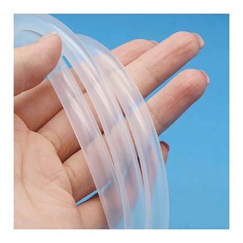 Wasserluftschlauch aus Silikon, klarer transparenter Silikonschlauch flexibler Silikonschlauch(ID 7mm x 11mm OD) von FBANULPEX