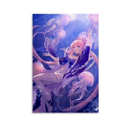 FBBINKA Game Genshin Impact Sangonomiya Kokomi Wohnzimmer-Dekor, moderne ästhetische Wandkunst, Poster, Geschenk für Freunde, ungerahmt, 30 x 45 cm FBBINKA Game Genshin Impact Sangonomiya Kokomi Wohnzimmer-Dekor, moderne ästhetische Wandkunst, Poster, Geschenk für Freunde, ungerahmt, 30 x 45 cm von FBBINKA