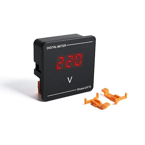 FBBULES AC Digitalanzeige Voltmeter, AC 220V Spannungsmesser Tester Monitor, AC 50-500V 10-99.9HZ von FBBULES