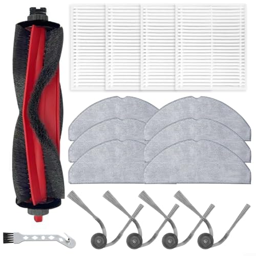 Ersatzteil-Set für Roborock Q7M5 für Q7 TF für Q7 L5 Roboterstaubsauger inklusive Hauptbürste Seitenbürsten HEPA-Filter Wischtücher Reinigungszubehör kompatibel mit Q7M5+ TF+ L5+ Q7B Q7T+ von FBDSPOXMQ