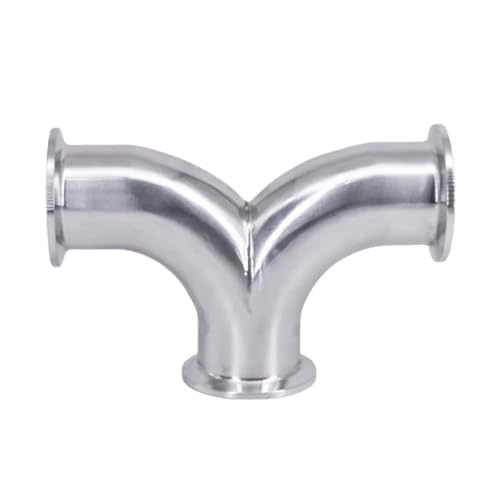 FBFTGMRMTA 19mm-108mm Rohr OD X 1.5" 2" 2.5" 3" 4" Tri Clamp Y-Form Winkelstück Edelstahl SUS 304 3-Wege (45mm OD K64mm) von FBFTGMRMTA