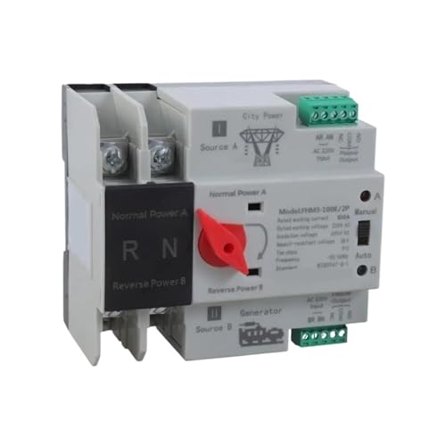FBFTGMRMTA Automatische Transferschalter 2P J1HB DIN-Schienenmontierte elektrische Wahlschalter 2P Automatische Transferschalter von FBFTGMRMTA