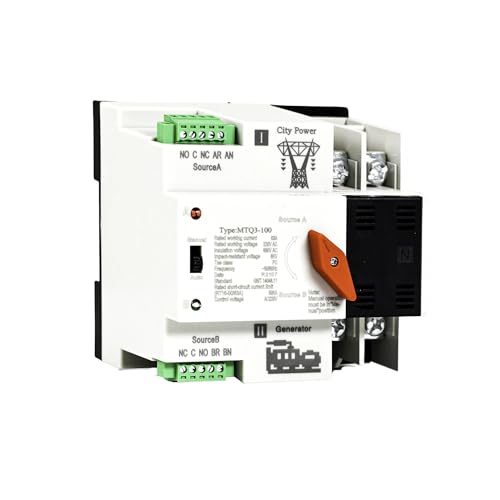 FBFTGMRMTA Automatischer Transferschalter 220 V ATS für PV auf DIN-Schiene 2P unterbrechungsfreie Dual-Stromversorgung von FBFTGMRMTA