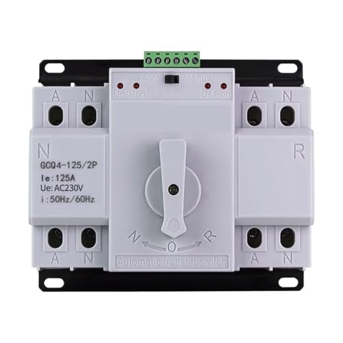 FBFTGMRMTA Automatischer Transferschalter mit doppelter Leistung 4P 63A 100A 125A dreiphasig Vierdrähte 380V Manueller Schalter (2P,80A) von FBFTGMRMTA