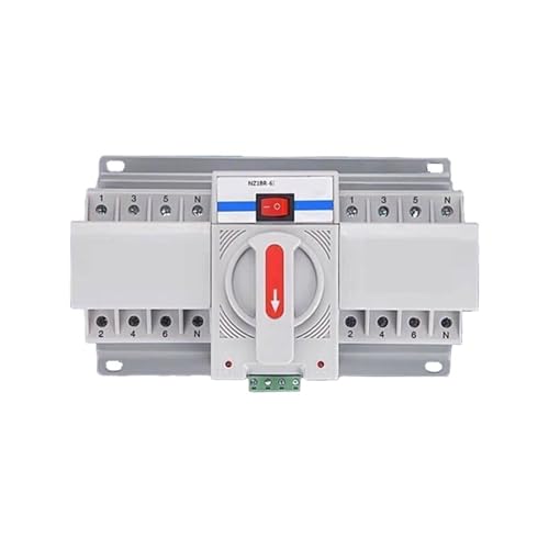 FBFTGMRMTA Automatischer Übertragungsschalter mit doppelter Stromversorgung, Mini-Typ NZ1BR-63 (2P, 80 A) von FBFTGMRMTA