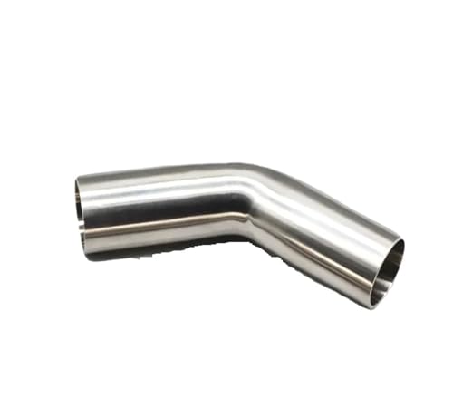 FBFTGMRMTA Rohr 304 aus Edelstahl OD Winkel 45 Grad Verbindungsstück für verlängertes Schweißrohr (76 x 2,0 mm) von FBFTGMRMTA