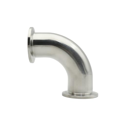 FBFTGMRMTA Schlauch KF16 KF25 KF40 KF50 Ellenbogen/T/Vier-Wege-Flanschkupplung mit Schnellkupplung für Vakuum aus Edelstahl 304 gleicher Durchmesser (Pipe Bend,KF40) von FBFTGMRMTA