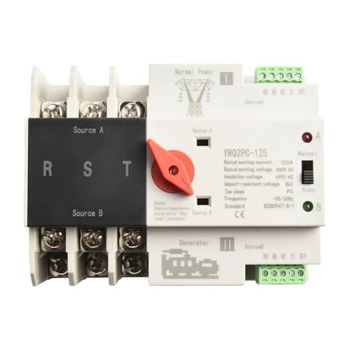 FBFTGMRMTA Wechseln Sie automatisch auf die Backup-Stromversorgung mit dem automatischen Transferschalter mit doppelter Stromversorgung 2P 125A (4P 125A 400V) von FBFTGMRMTA
