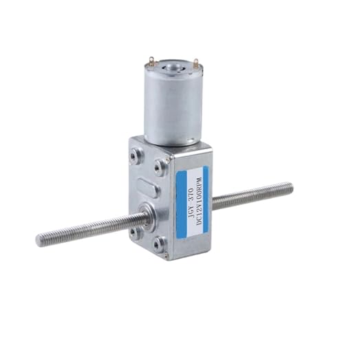 Getriebemotor, 6 V DC Schneckengetriebe Doppelausgangsgetriebemotor Einstellbare Geschwindigkeit JGY-370 Selbstsichernder Mikromotor(23RPM 6V) von FBFTGMRMTA