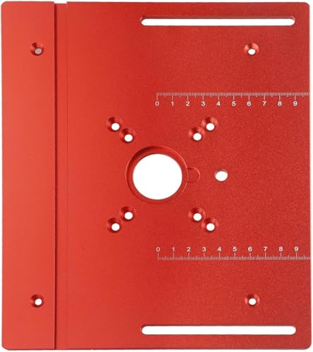 FBHDKJNFG Außenboden Aluminiumlegierung, Flache Platte, Aluminiumlegierung Holzfräsen Flip Plate Router Tischeinsatz CNC-gefräst Blau/Rot(Rood) von FBHDKJNFG