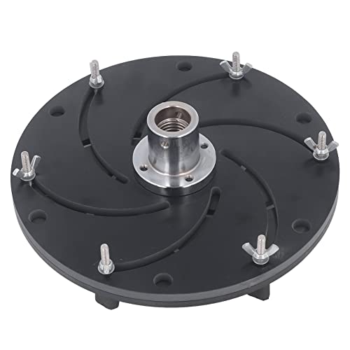 FBHDKJNFG Außenboden Aluminiumlegierung, Flache Platte, Aluminiumlegierung Longworth Chuck M33 Gewinde for Drehmaschinen Schleifmaschinen Fräsmaschinen Schwarz Packung mit 2 von FBHDKJNFG