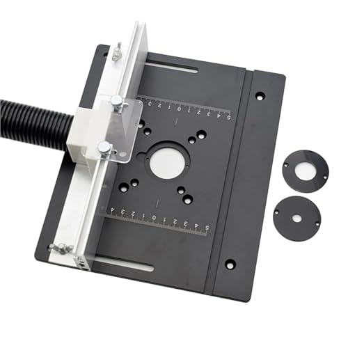 FBHDKJNFG Außenboden Aluminiumlegierung, Flache Platte, Router Tisch Insert Platte Aluminium Legierung Mit Winkel Lineal Rückenlehne Multicolor Pack Von 3 von FBHDKJNFG